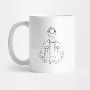 Stylish Korean Pop Singer | Black Outlines | Badboy Mug